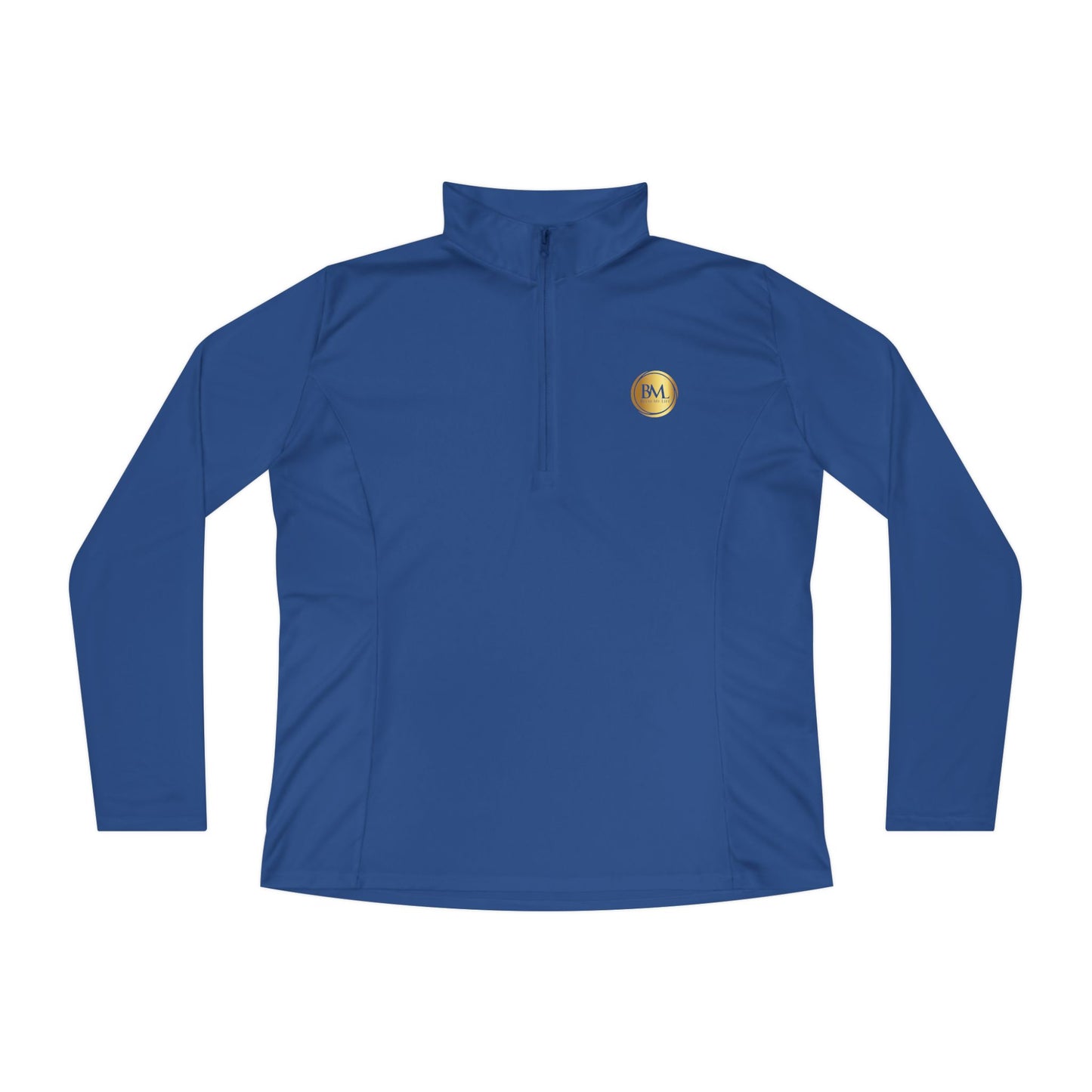 BML Ladies Quarter-Zip Pullover – Yesua & Cross Embellished