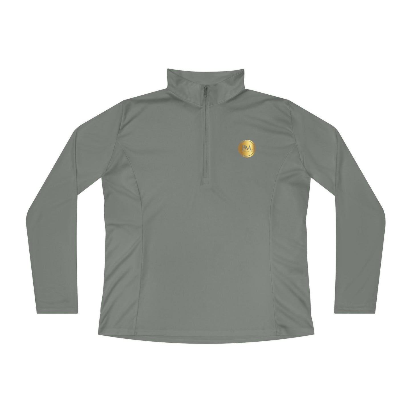 BML Ladies Quarter-Zip Pullover – Yesua & Cross Embellished