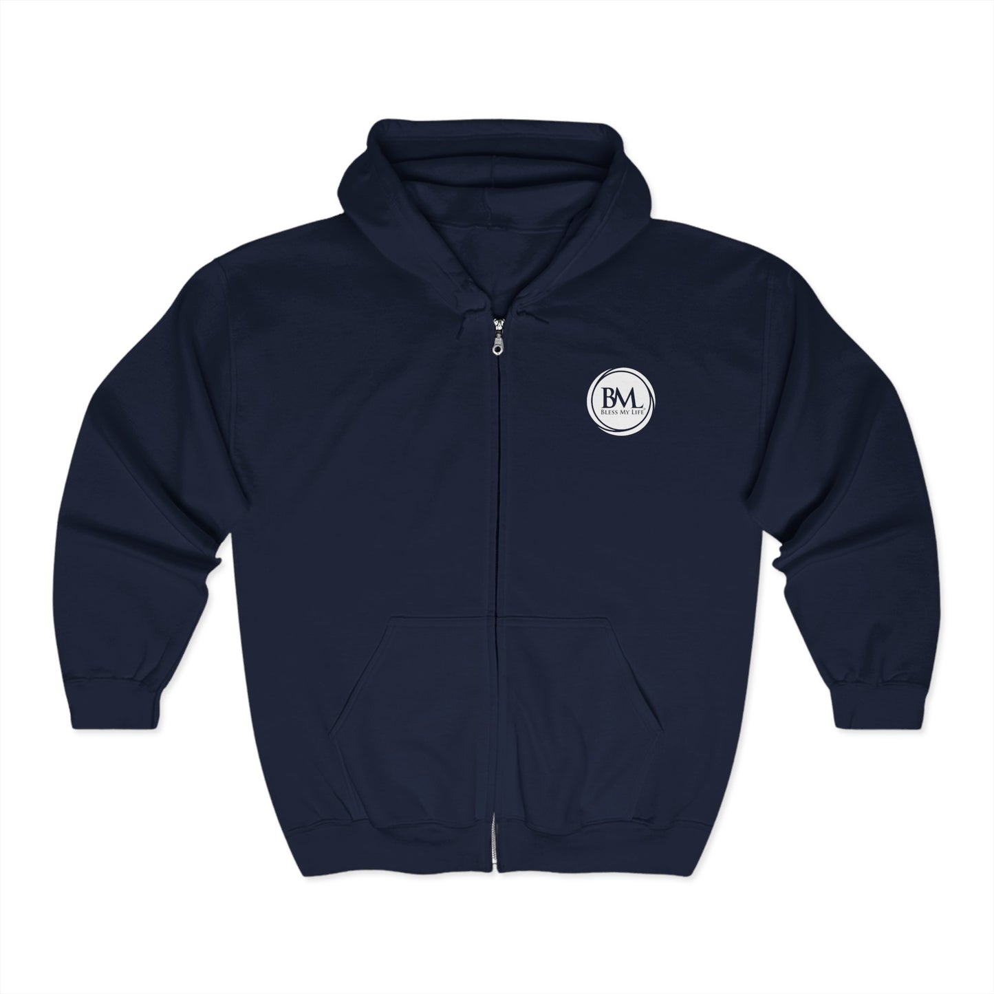 Blessed Journey Full Zip Hoodie – Unisex Faith-Inspired Wear