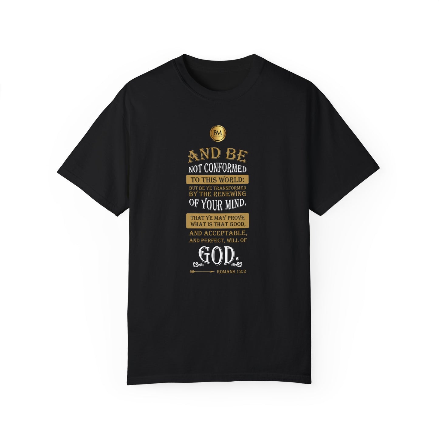Romans 12.2 Faith Unisex Garment-Dyed T-shirt