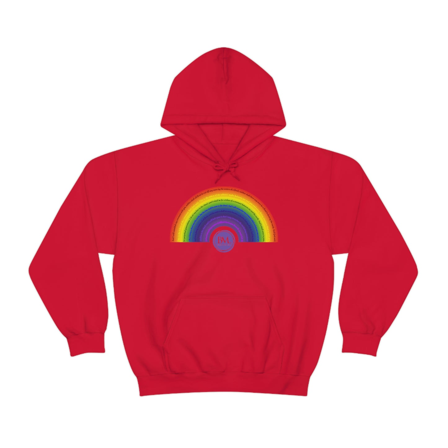 God's covenant in Biblical Scripture & in the form of His bow, A Worldwide Favorite Covenant seeing in the sky by Billions! Unisex Heavy Blend™ Hooded Sweatshirt