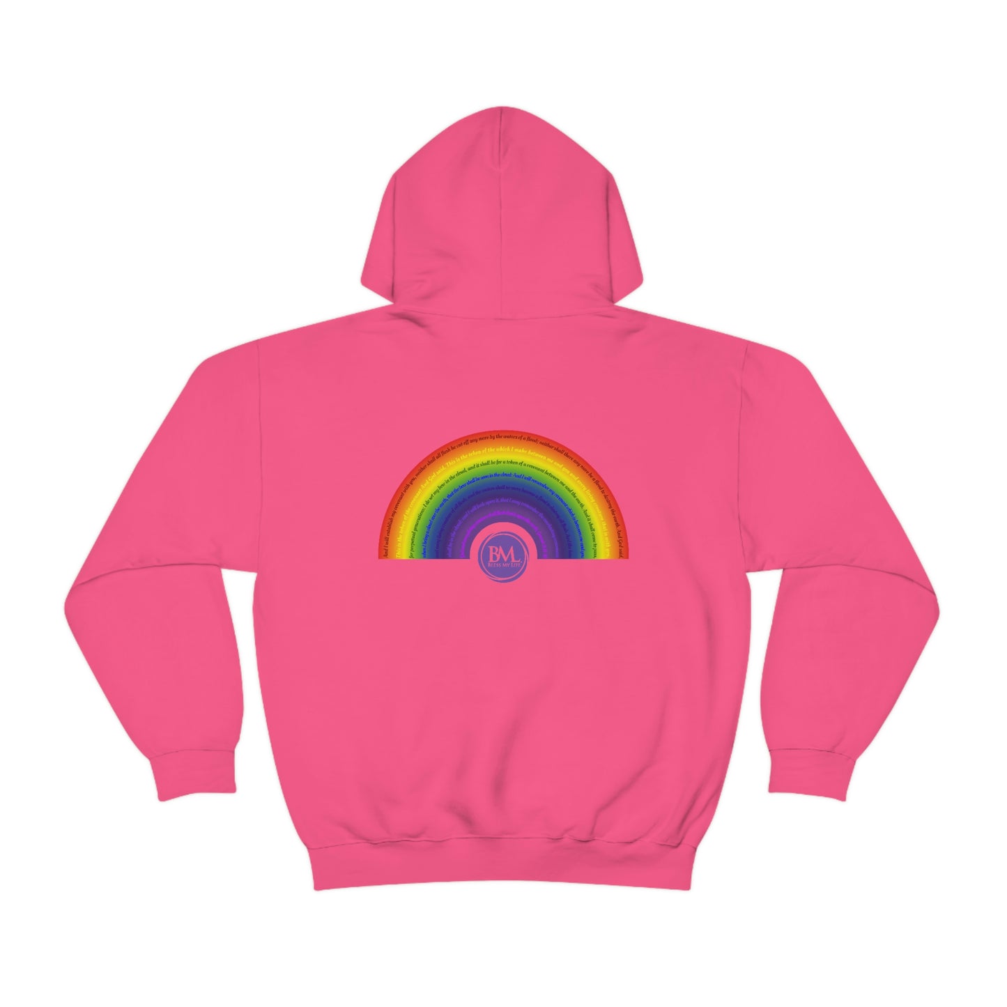 God's covenant in Biblical Scripture & in the form of His bow, A Worldwide Favorite Covenant seeing in the sky by Billions! Unisex Heavy Blend™ Hooded Sweatshirt