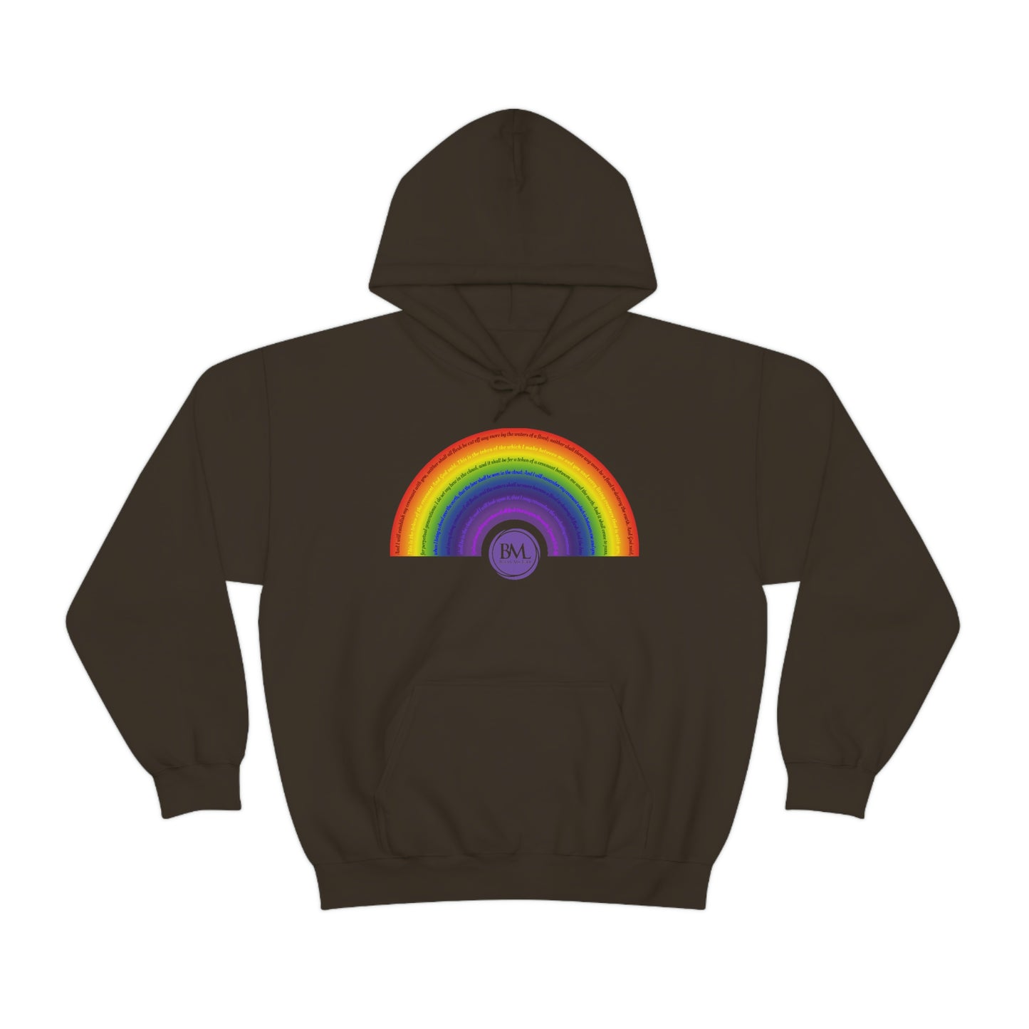 God's covenant in Biblical Scripture & in the form of His bow, A Worldwide Favorite Covenant seeing in the sky by Billions! Unisex Heavy Blend™ Hooded Sweatshirt