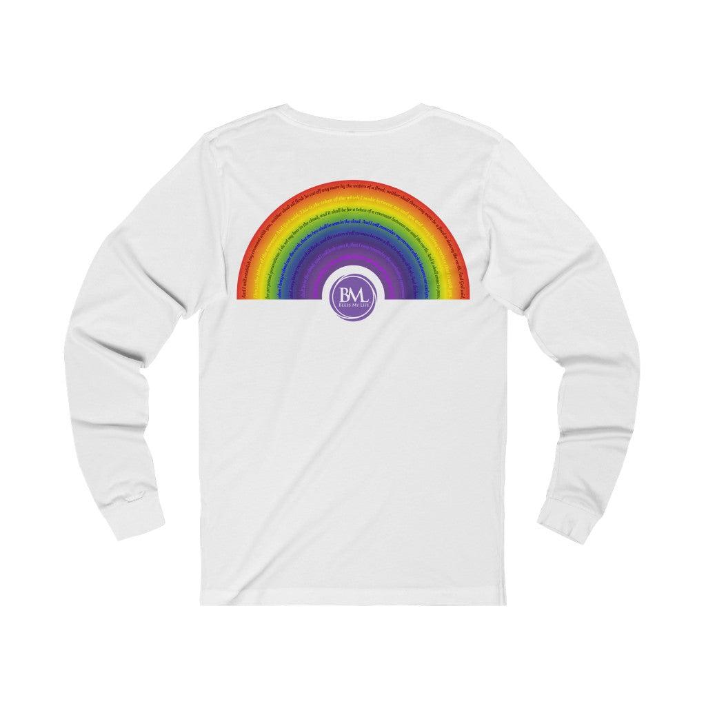 God's covenant in Biblical Scripture Solid Jersey Long Sleeve Tee - Bless My Life ™
