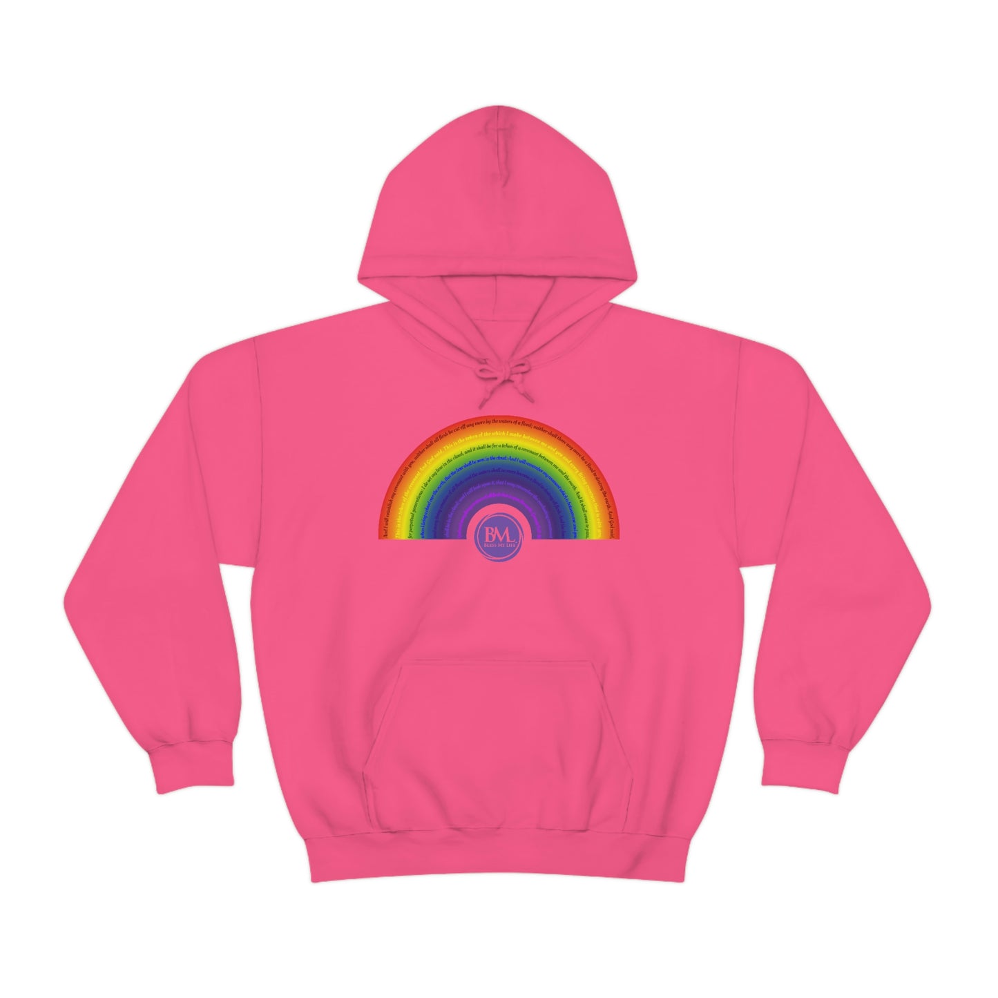 God's covenant in Biblical Scripture & in the form of His bow, A Worldwide Favorite Covenant seeing in the sky by Billions! Unisex Heavy Blend™ Hooded Sweatshirt