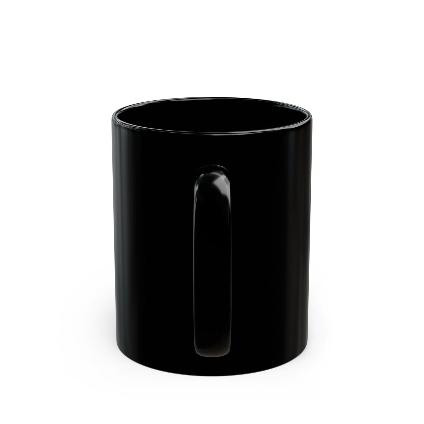 Sacred Reflection Black Mug – Filled with Faith