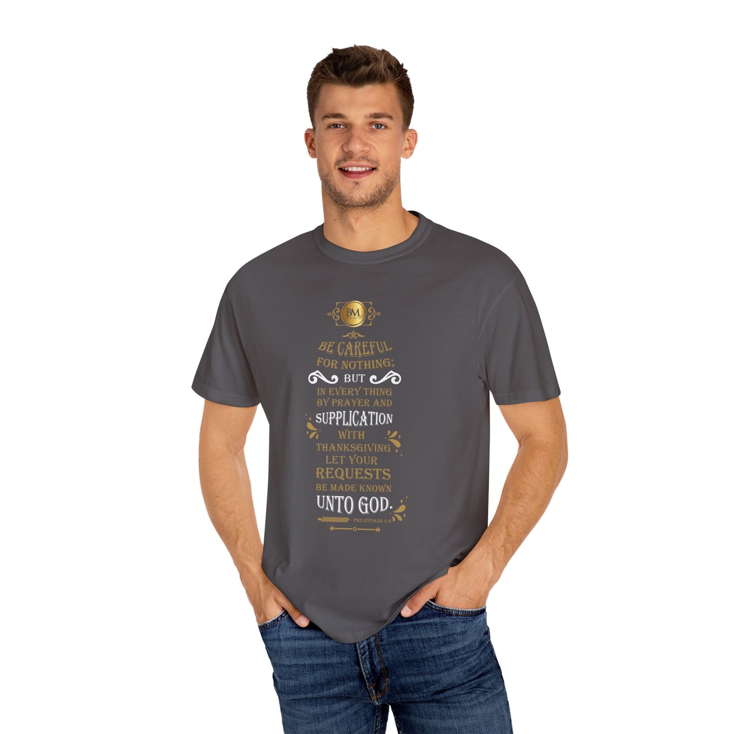 Philippians 4:6 Faith Unisex Garment-Dyed T-shirt