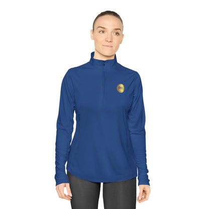 BML Ladies Quarter-Zip Pullover – Yesua & Cross Embellished