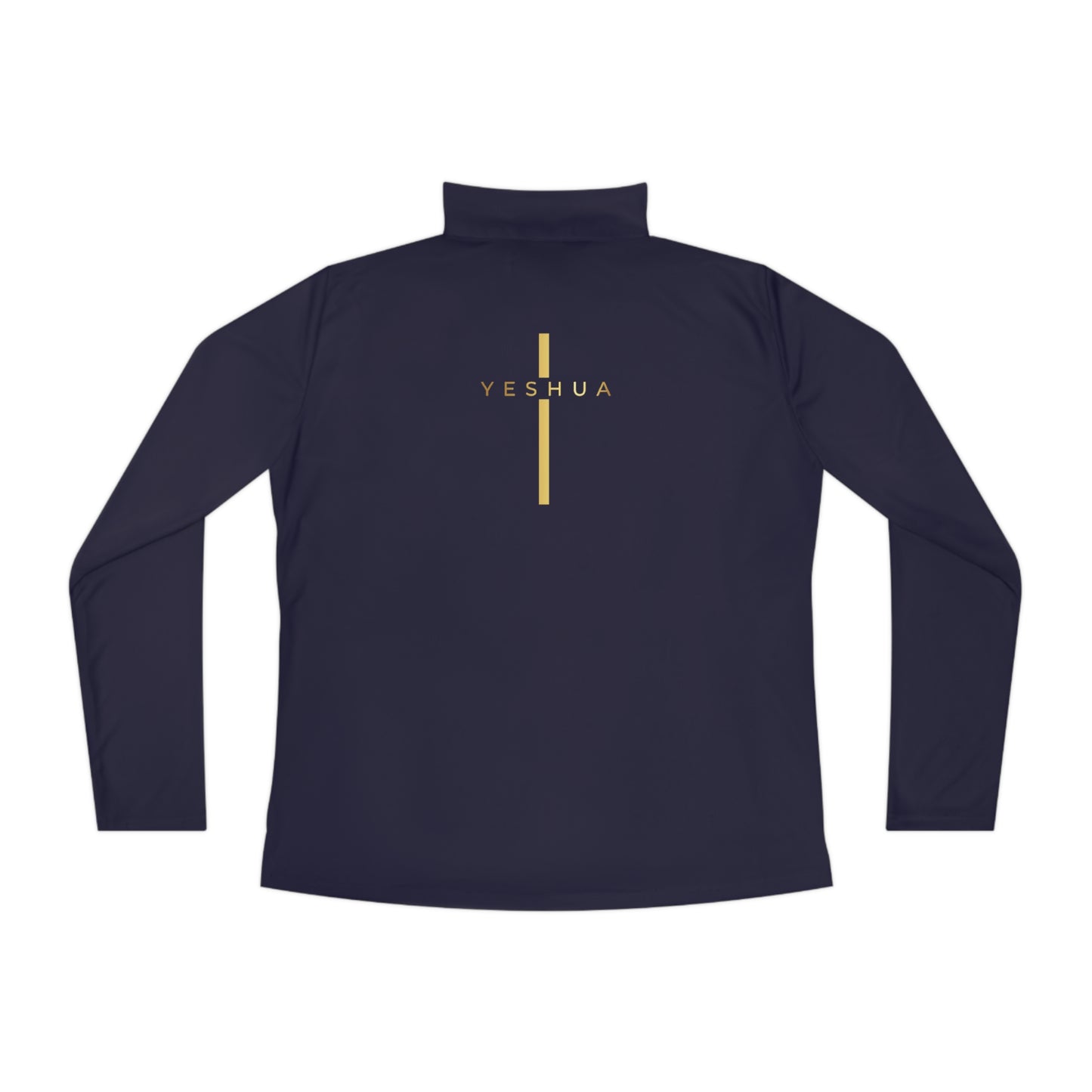 BML Ladies Quarter-Zip Pullover – Yesua & Cross Embellished