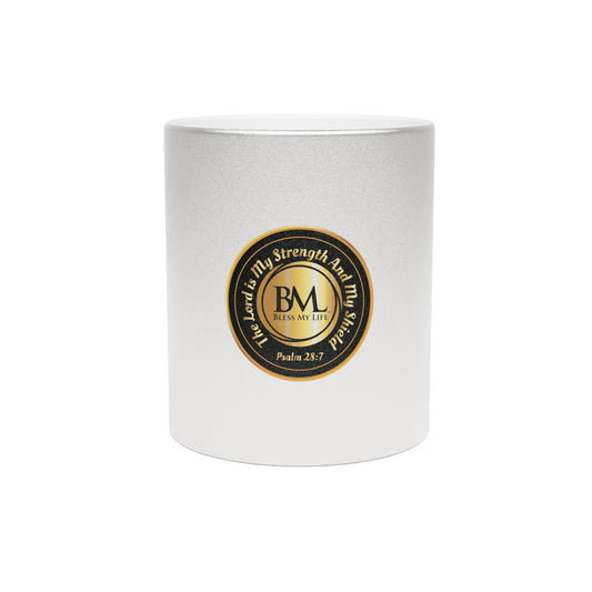 Golden Grace Metallic Mug – Drink in Faith