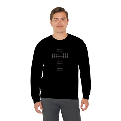 Unisex Crewneck Sweatshirt – BML Cross Logo, Heavy Blend™