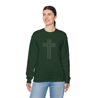 Unisex Crewneck Sweatshirt – BML Cross Logo, Heavy Blend™