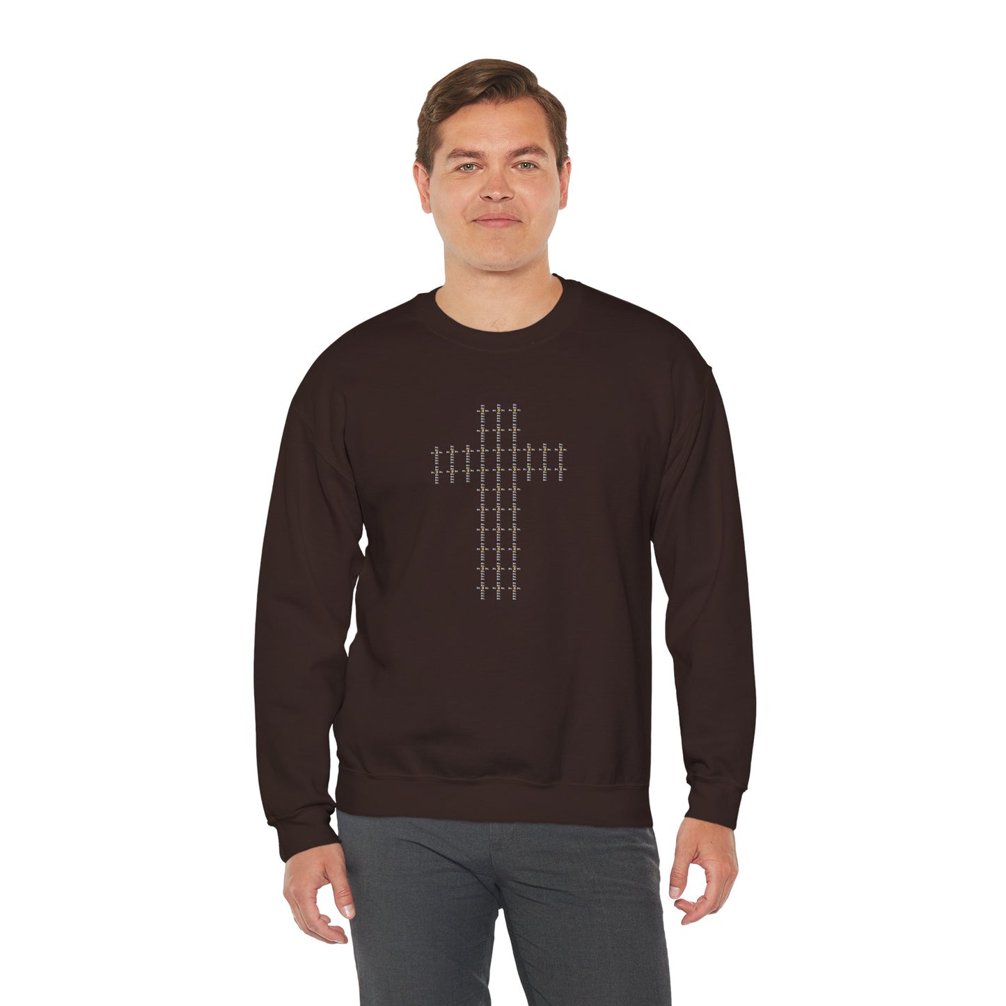 Unisex Crewneck Sweatshirt – BML Cross Logo, Heavy Blend™