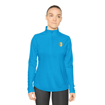 BML Ladies Quarter-Zip Pullover – Yesua & Cross Embellished