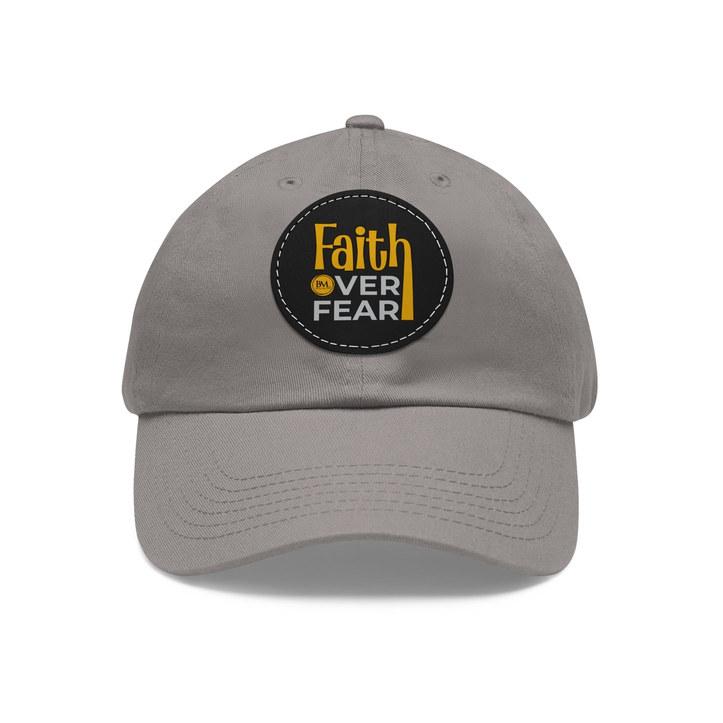 BML Faith Over Fear Leather Patch Hat