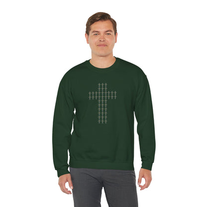 Unisex Crewneck Sweatshirt – BML Cross Logo, Heavy Blend™