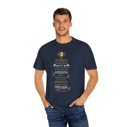 Philippians 4:6 Faith Unisex Garment-Dyed T-shirt