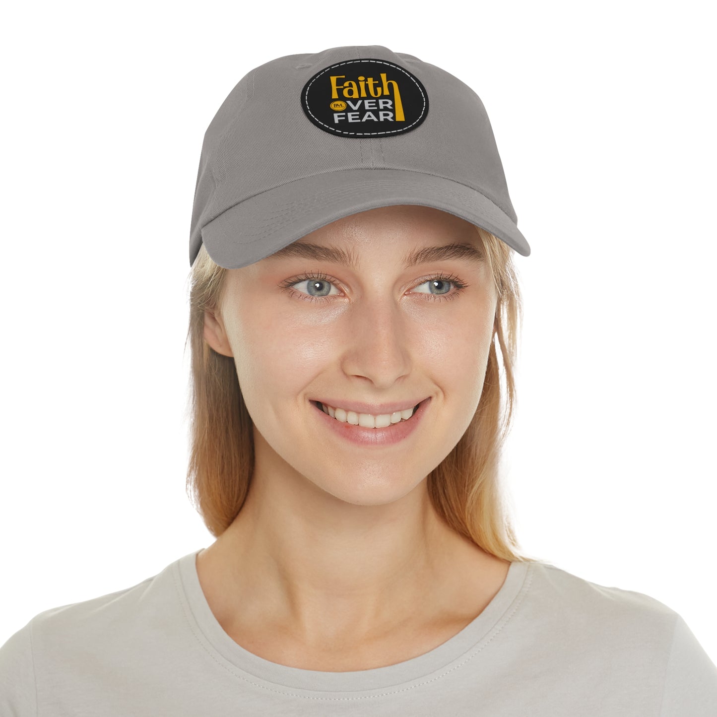 BML Faith Over Fear Leather Patch Hat