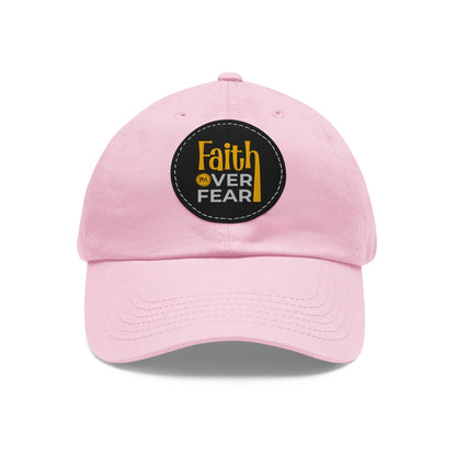 BML Faith Over Fear Leather Patch Hat