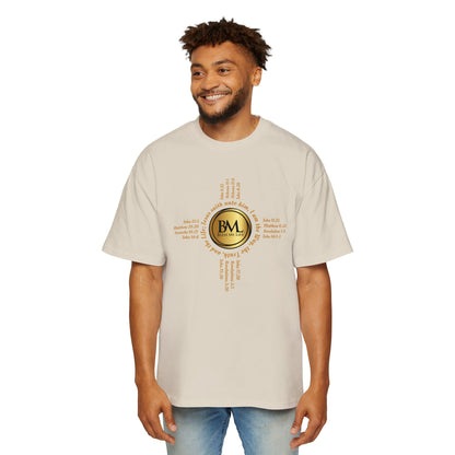 A New Mexican Favorite, Strength in Christ Performance Tee with Biblical Scriptures surrounding BML logo and in the form of the famed & respected Zia Pueblo Symbol