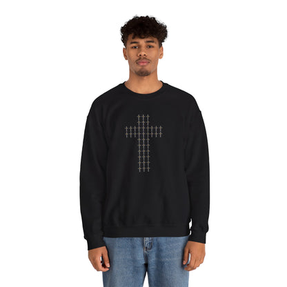 Unisex Crewneck Sweatshirt – BML Cross Logo, Heavy Blend™