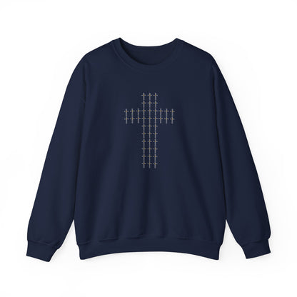 Unisex Crewneck Sweatshirt – BML Cross Logo, Heavy Blend™