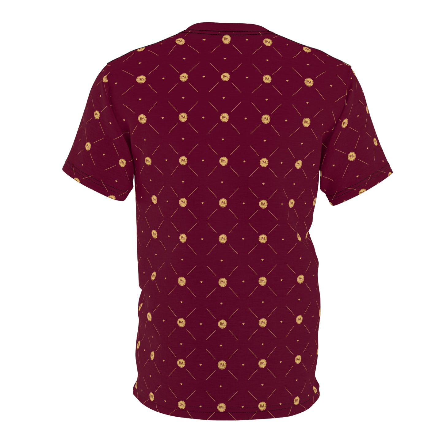 BML Luxe Pattern Cut & Sew Maroon Tee