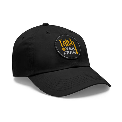 BML Faith Over Fear Leather Patch Hat