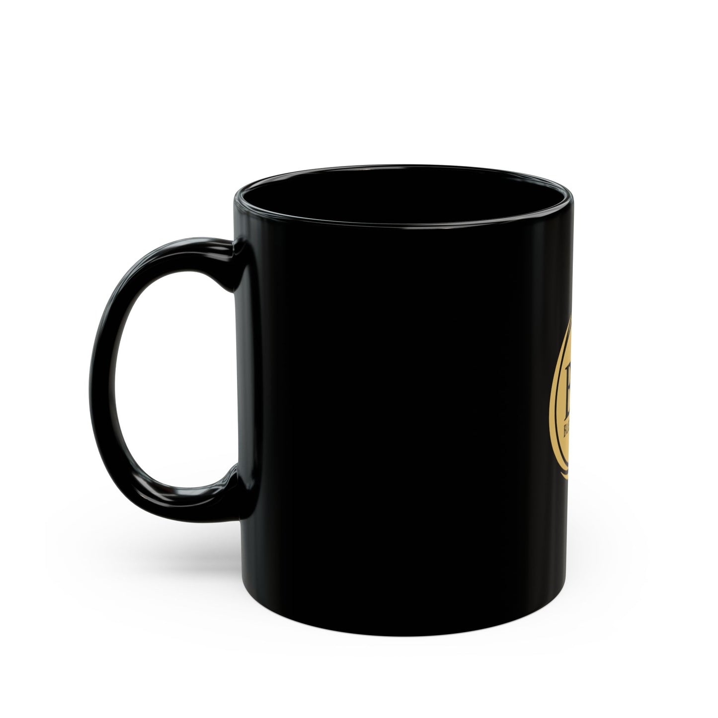 Sacred Reflection Black Mug – Filled with Faith