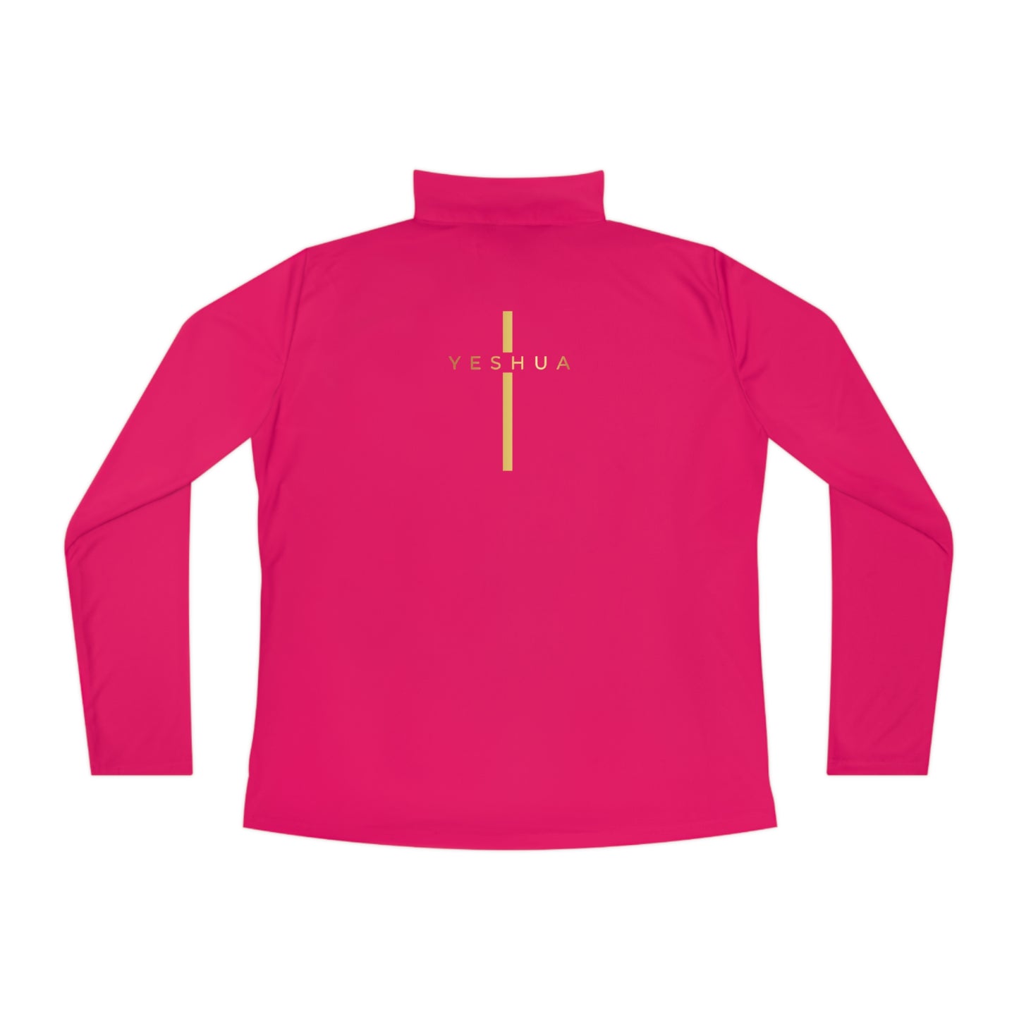 BML Ladies Quarter-Zip Pullover – Yesua & Cross Embellished