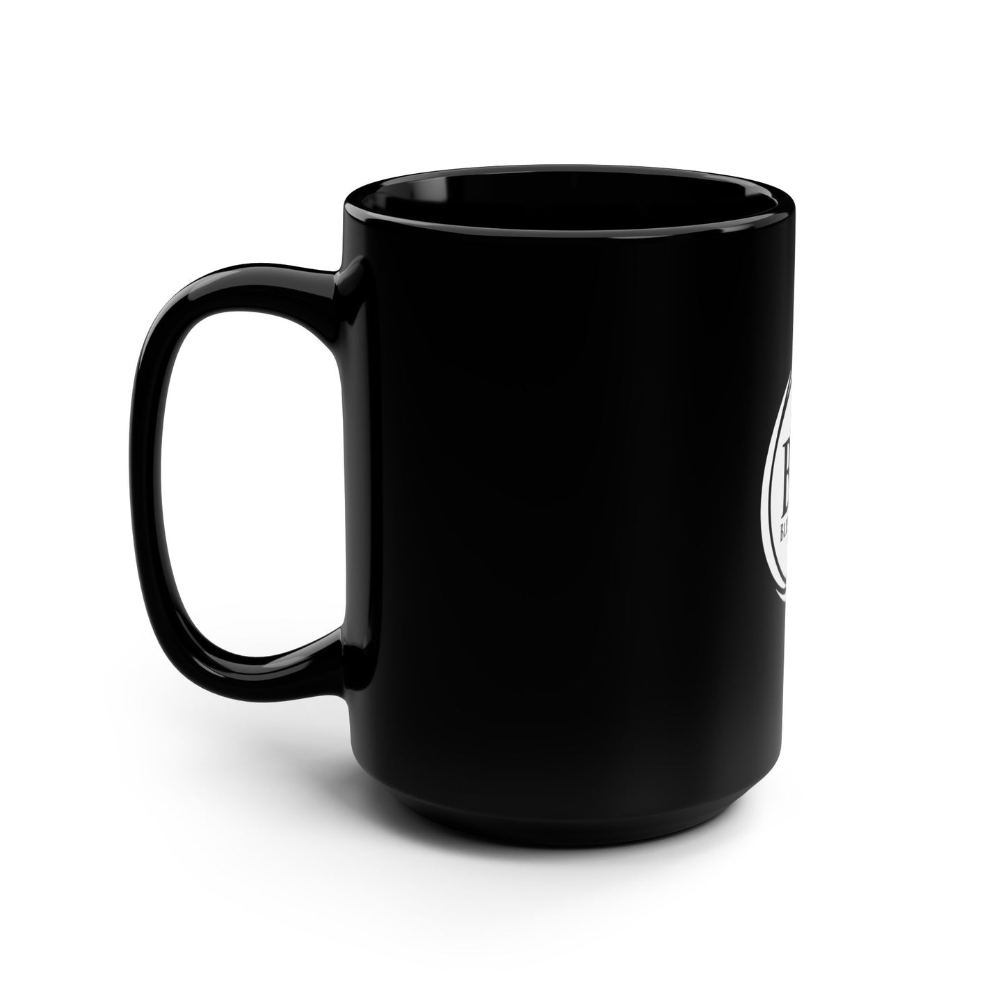 Holy Reflections Black Mug – A Cup of Faith