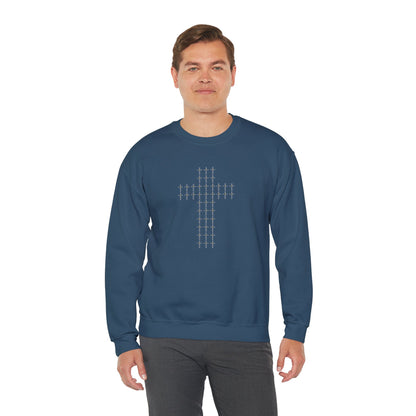 Unisex Crewneck Sweatshirt – BML Cross Logo, Heavy Blend™