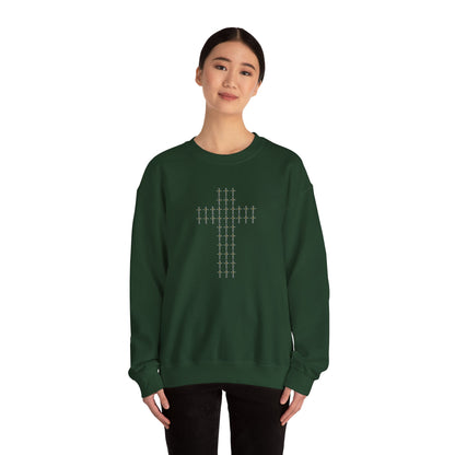 Unisex Crewneck Sweatshirt – BML Cross Logo, Heavy Blend™