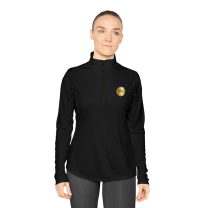 BML Ladies Quarter-Zip Pullover – Yesua & Cross Embellished