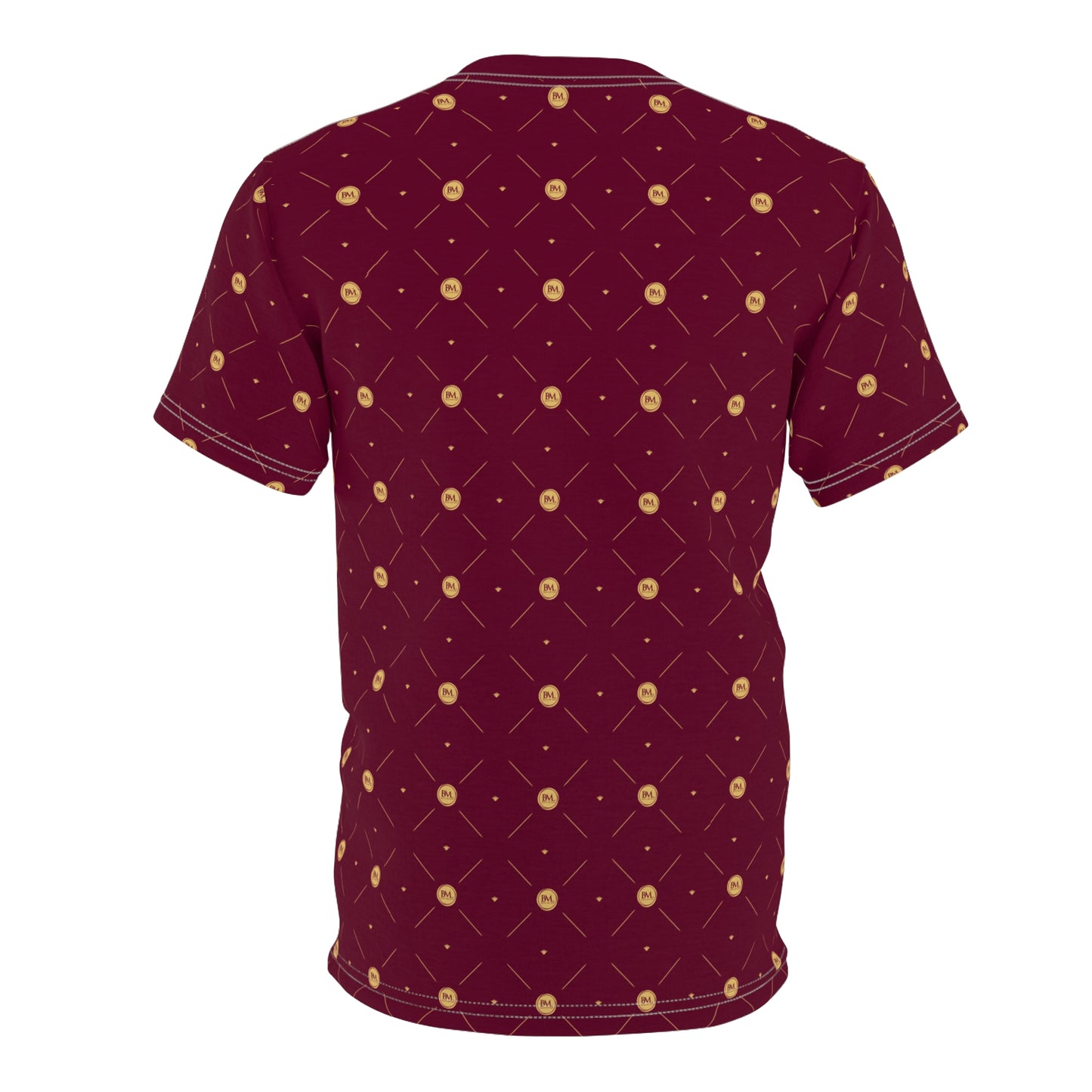 BML Luxe Pattern Cut & Sew Maroon Tee