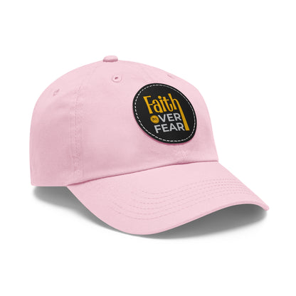 BML Faith Over Fear Leather Patch Hat