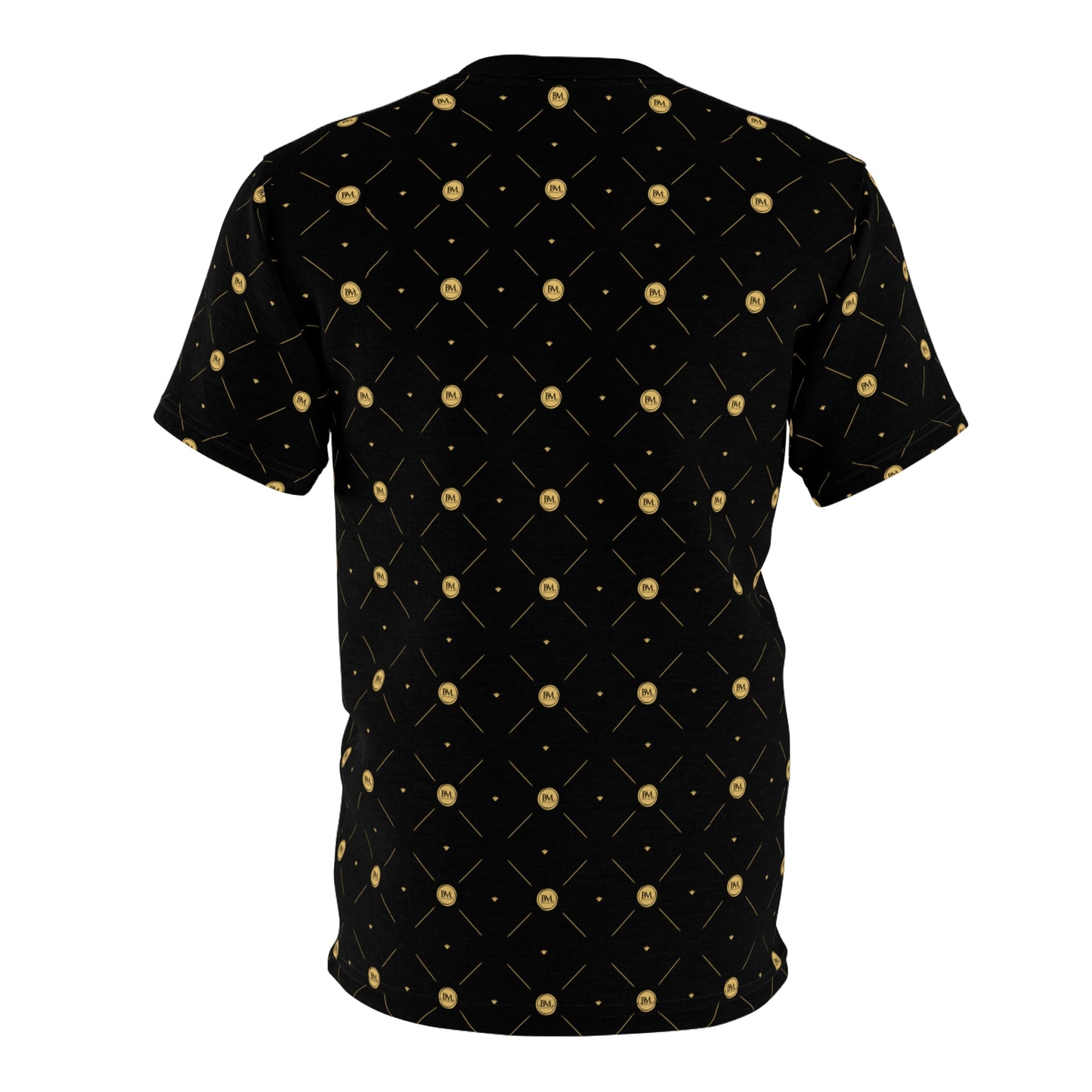 BML Luxe Pattern Cut & Sew Black Tee