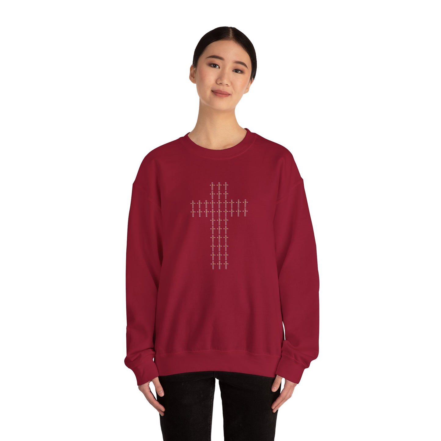 Unisex Crewneck Sweatshirt – BML Cross Logo, Heavy Blend™