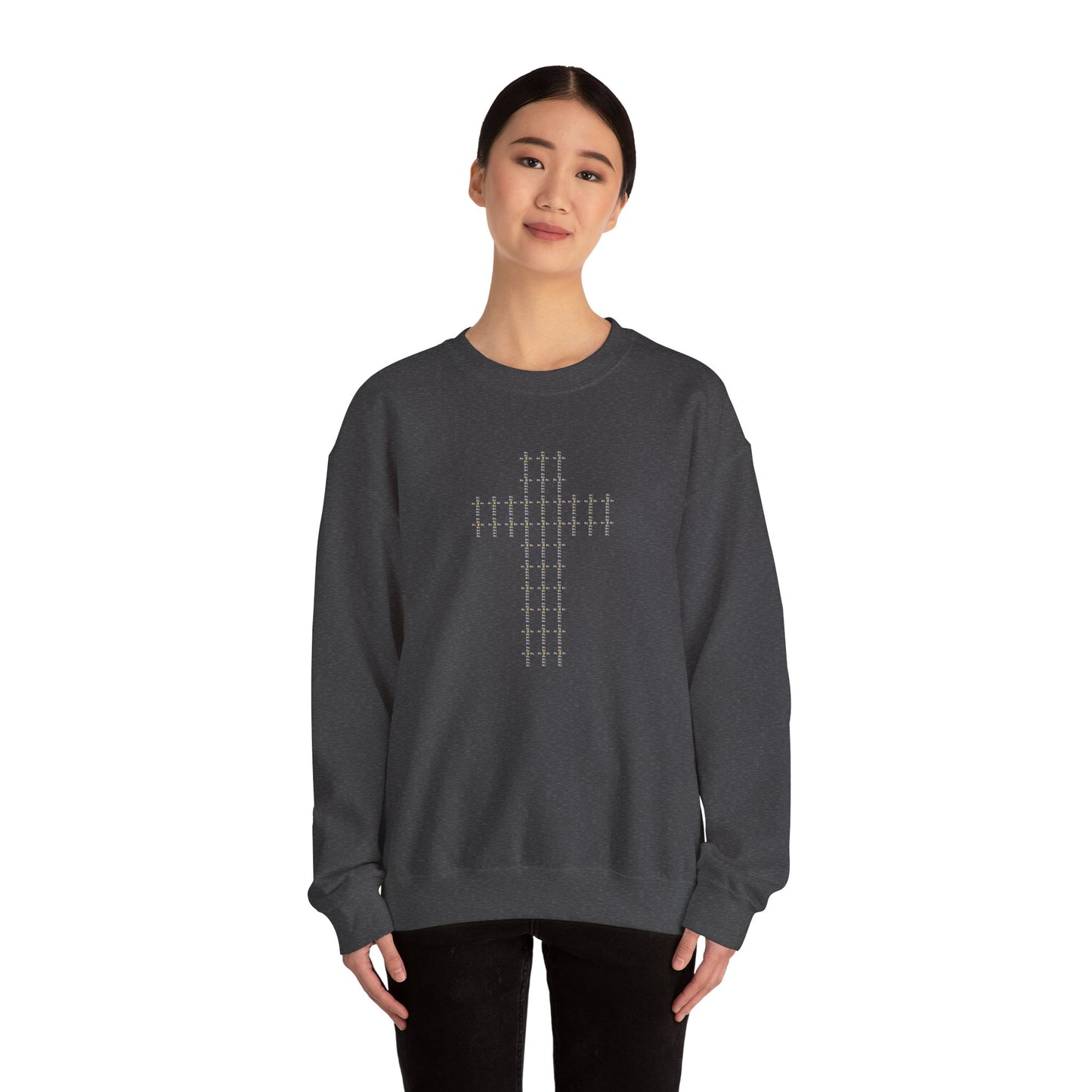 Unisex Crewneck Sweatshirt – BML Cross Logo, Heavy Blend™