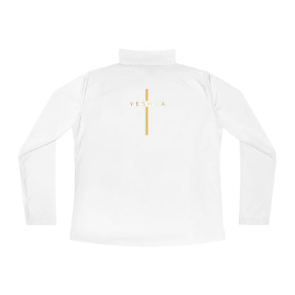 BML Ladies Quarter-Zip Pullover – Yesua & Cross Embellished