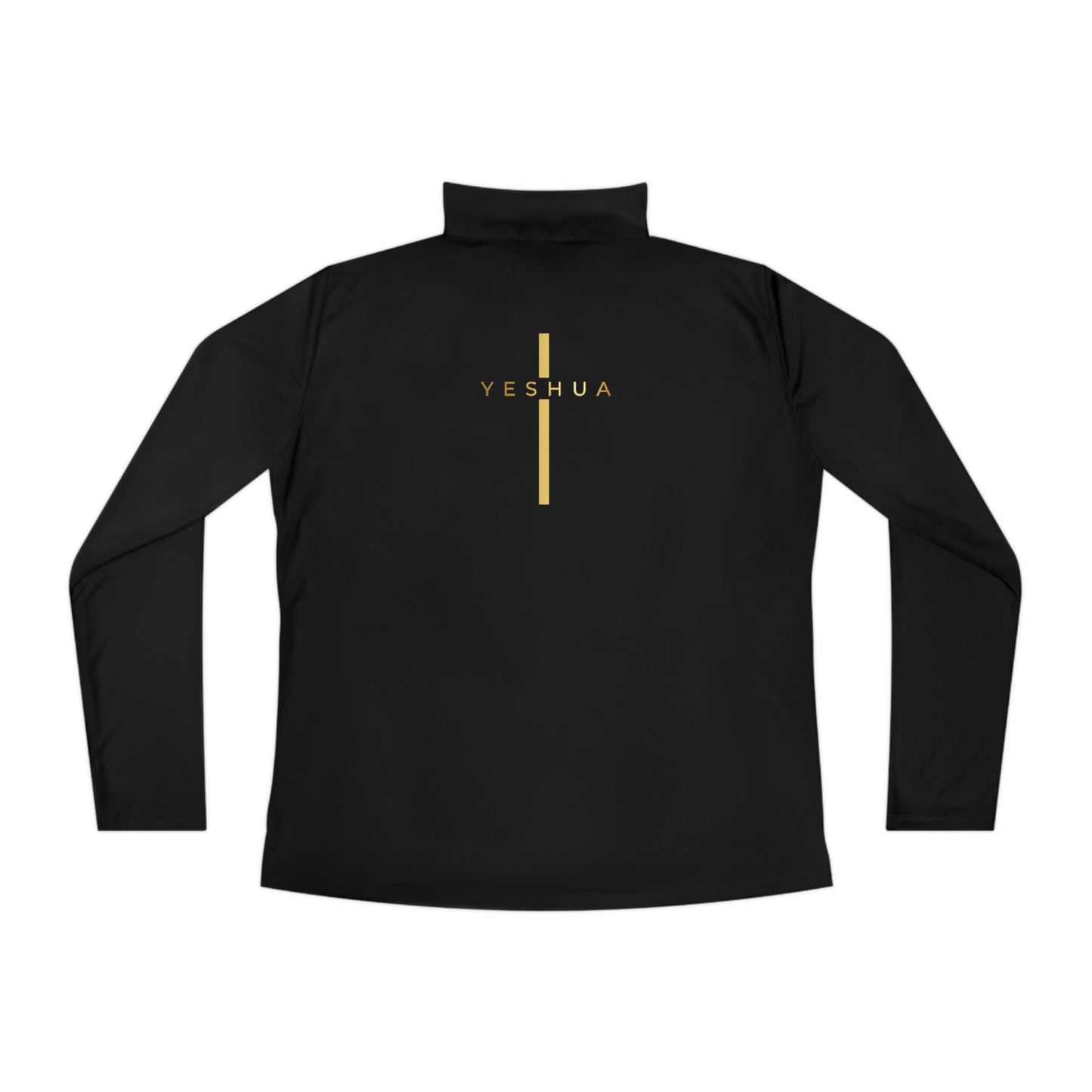 BML Ladies Quarter-Zip Pullover – Yesua & Cross Embellished