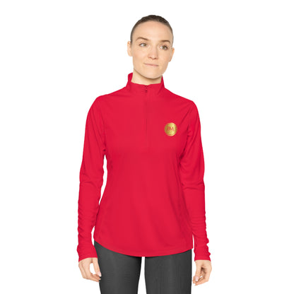 BML Ladies Quarter-Zip Pullover – Yesua & Cross Embellished