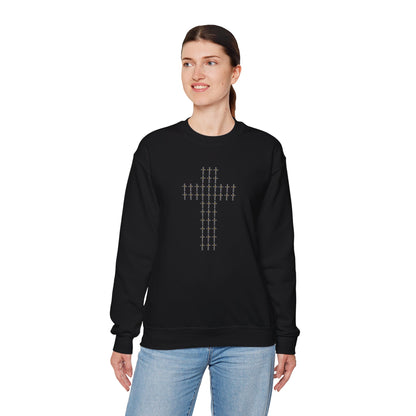 Unisex Crewneck Sweatshirt – BML Cross Logo, Heavy Blend™