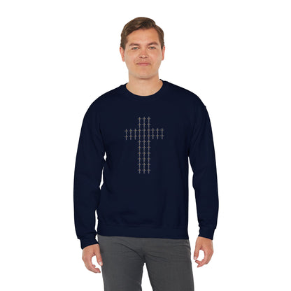 Unisex Crewneck Sweatshirt – BML Cross Logo, Heavy Blend™