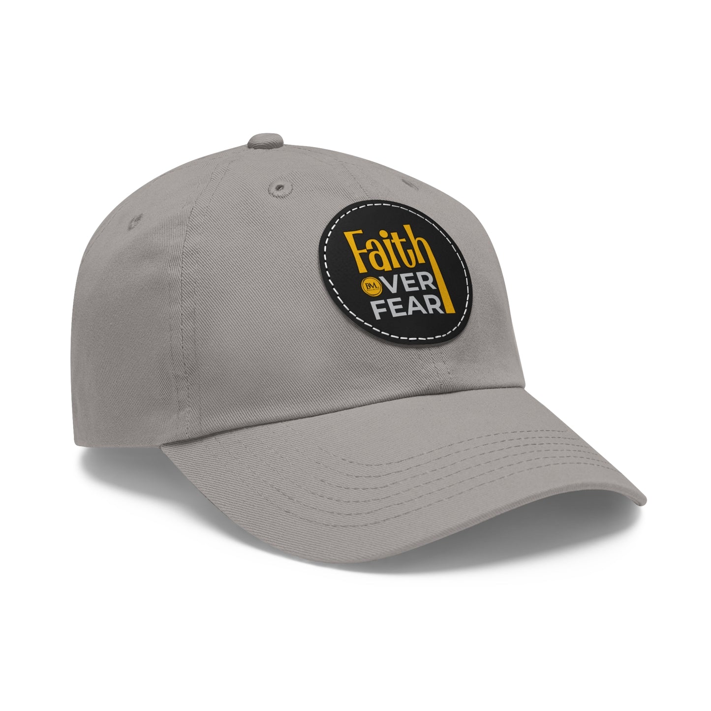 BML Faith Over Fear Leather Patch Hat