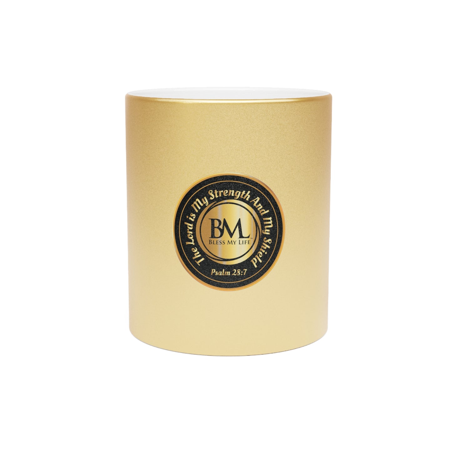 Golden Grace Metallic Mug – Drink in Faith