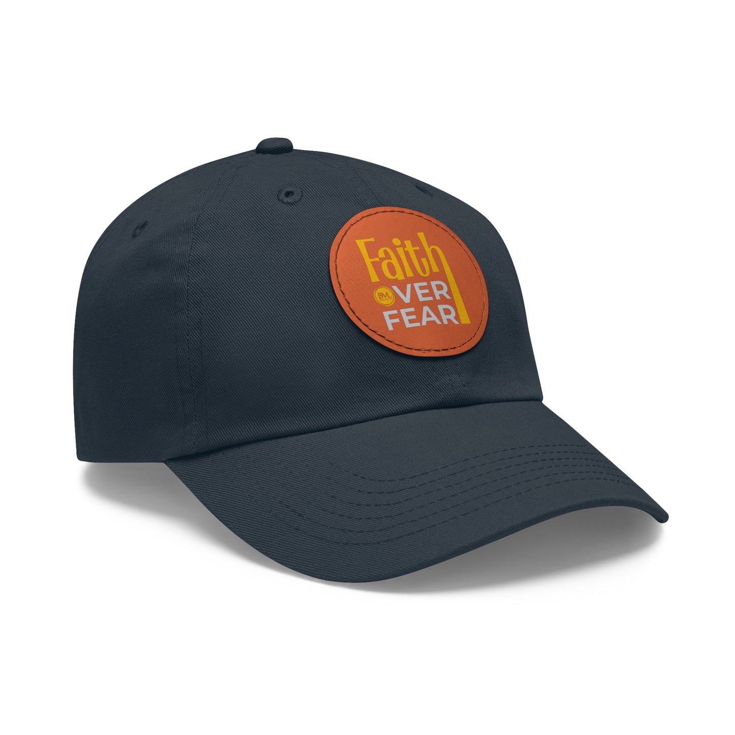 BML Faith Over Fear Leather Patch Hat