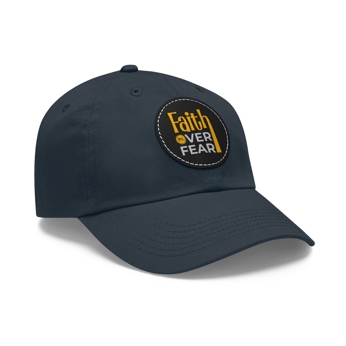 BML Faith Over Fear Leather Patch Hat