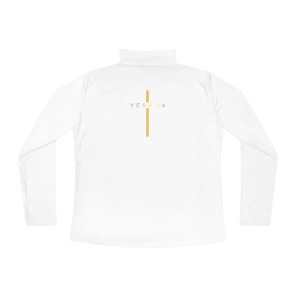 BML Ladies Quarter-Zip Pullover – Yesua & Cross Embellished