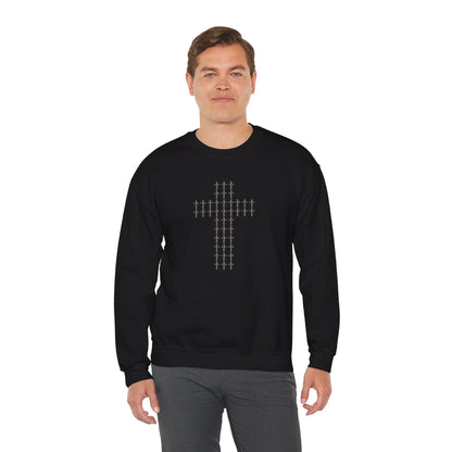 Unisex Crewneck Sweatshirt – BML Cross Logo, Heavy Blend™